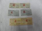 Vintage 6 tickets de l' Expo 58 état voir les 3 photos, Autres types, Enlèvement ou Envoi