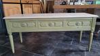 Meuble console en bois/patine vert olive, Maison & Meubles, Enlèvement