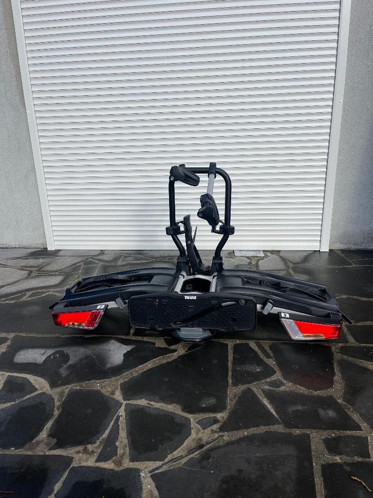 Thule Easyfold XT, Autos : Divers, Porte-vélos, Comme neuf, Accessoire porte-vélos, 2 vélos, Pneus larges, Vélo électrique, Enlèvement