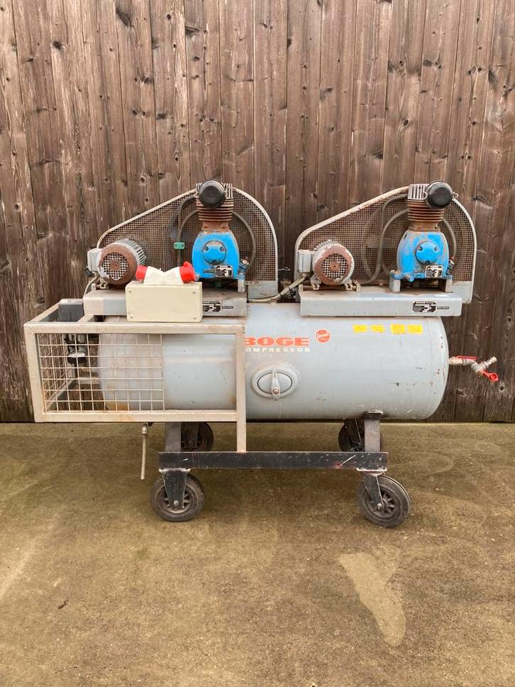 Duo mobile, compresseur tandem Boge, Bricolage & Construction, Compresseurs, Utilisé, 10 bars ou plus, 100 litres ou plus, 800 litres/min ou plus