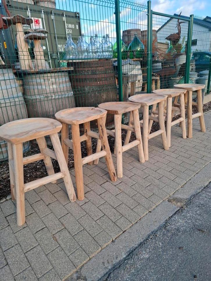 Enig knap & goedzittend model v tuinstoel of barkruk TEAK, Tuin en Terras, Tuinstoelen, Ophalen