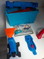 Hot Wheels opbergdoos met tracks, starters en bocht., Kinderen en Baby's, Speelgoed | Racebanen, Ophalen, Hot Wheels