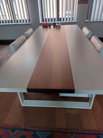 Tafel en stoelen, Huis en Inrichting, Tafels | Eettafels, Ophalen, Zo goed als nieuw
