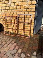 Petit bois en méranti 1,60 m X 1,20m et 0.80m X 1,20 m, Doe-het-zelf en Bouw, Deuren en Vliegenramen, Ophalen, Gebruikt, 120 cm of meer