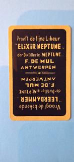 Speelkaart Antwerpen  – Distillerie  De Mul, geel zwart_19, Ophalen of Verzenden, Gebruikt, Speelkaart(en)