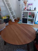 Lage rondel tafel tafeltje woonkamer salontafel, Ophalen, Gebruikt, Overige houtsoorten
