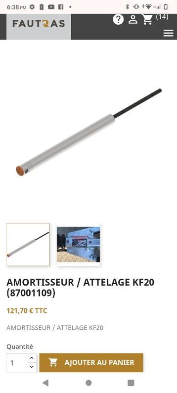 Amortisseur KFC 20 beschikbaar voor biedingen