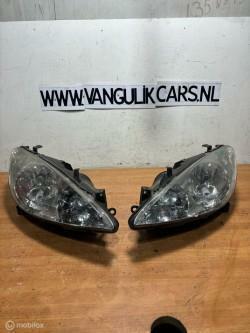 Koplampen set Peugeot 307 ('01-'07), Auto-onderdelen, Verlichting, Peugeot, Gebruikt, Ophalen of Verzenden