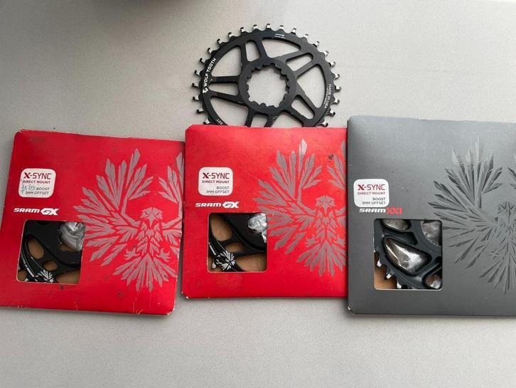 Sram Kettingbladen 30/32/34 tanden + ovaal offset 3mm, Fietsen en Brommers, Fietsonderdelen, Gebruikt, Mountainbike, Overige typen