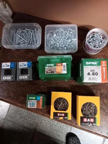 NIEUW kwalitatieve schroeven,bouten,klinknagels 30€      s beschikbaar voor biedingen
