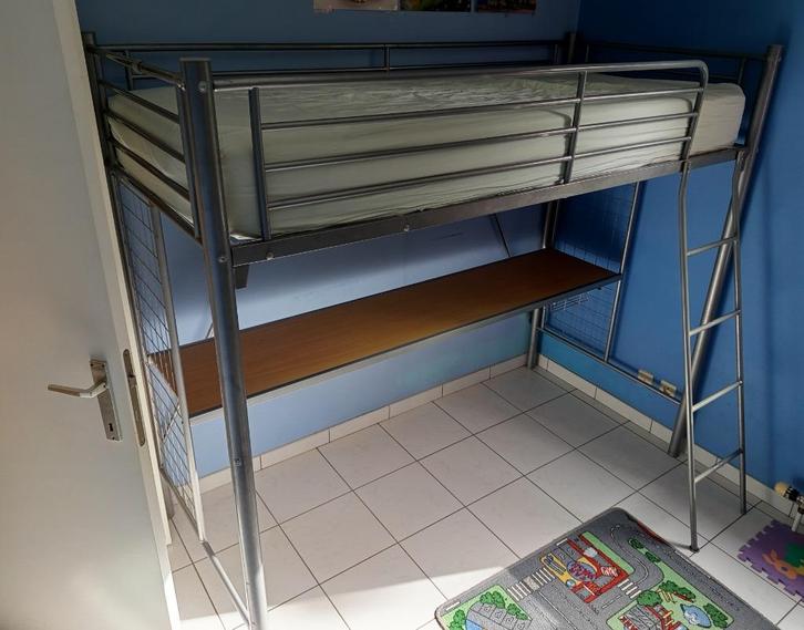 Hoogslaper met bureau, Kinderen en Baby's, Kinderkamer | Stapelbedden en Hoogslapers, Gebruikt, Hoogslaper, Ophalen