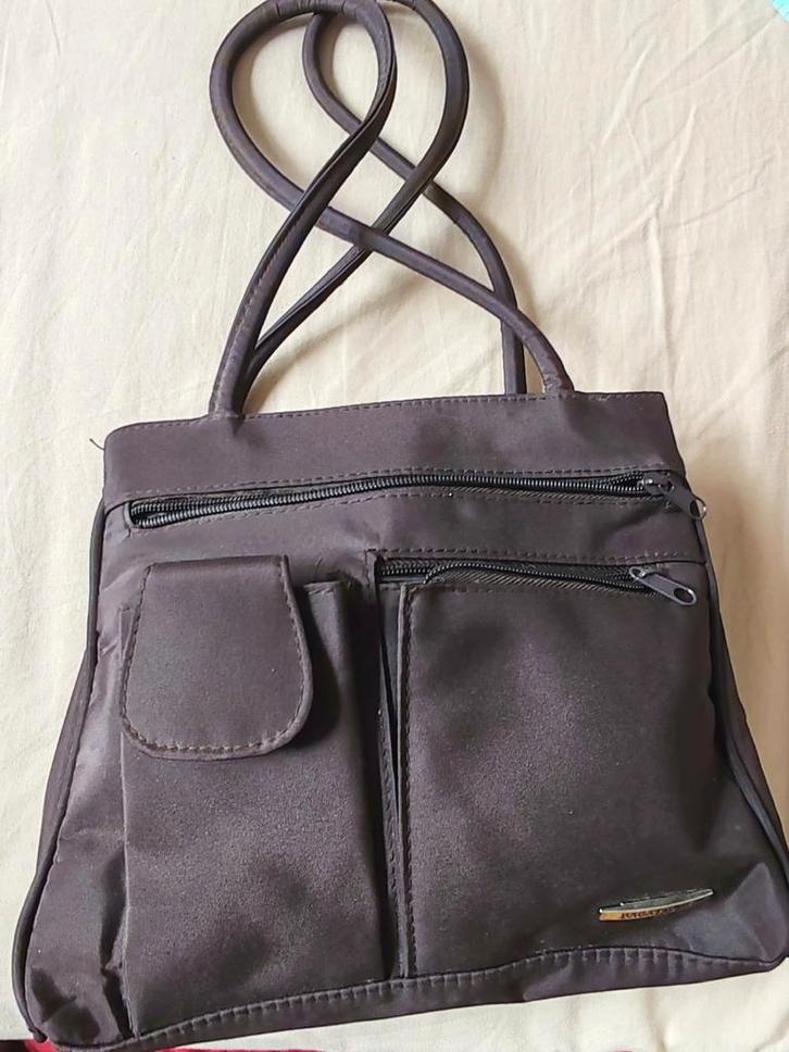 Kleine vintage canvas tas, Handtassen en Accessoires, Tassen | Damestassen, Zo goed als nieuw, Ophalen of Verzenden