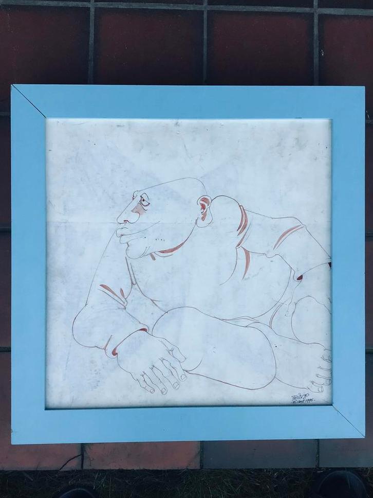 Felix Jean - Pierre , 1938., Antiek en Kunst, Kunst | Schilderijen | Abstract, Ophalen of Verzenden