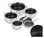 Nouveau Ensemble de Casserole 10 Pieces Inox, Induction, Inox, Nieuw, Pannenset, Ophalen of Verzenden