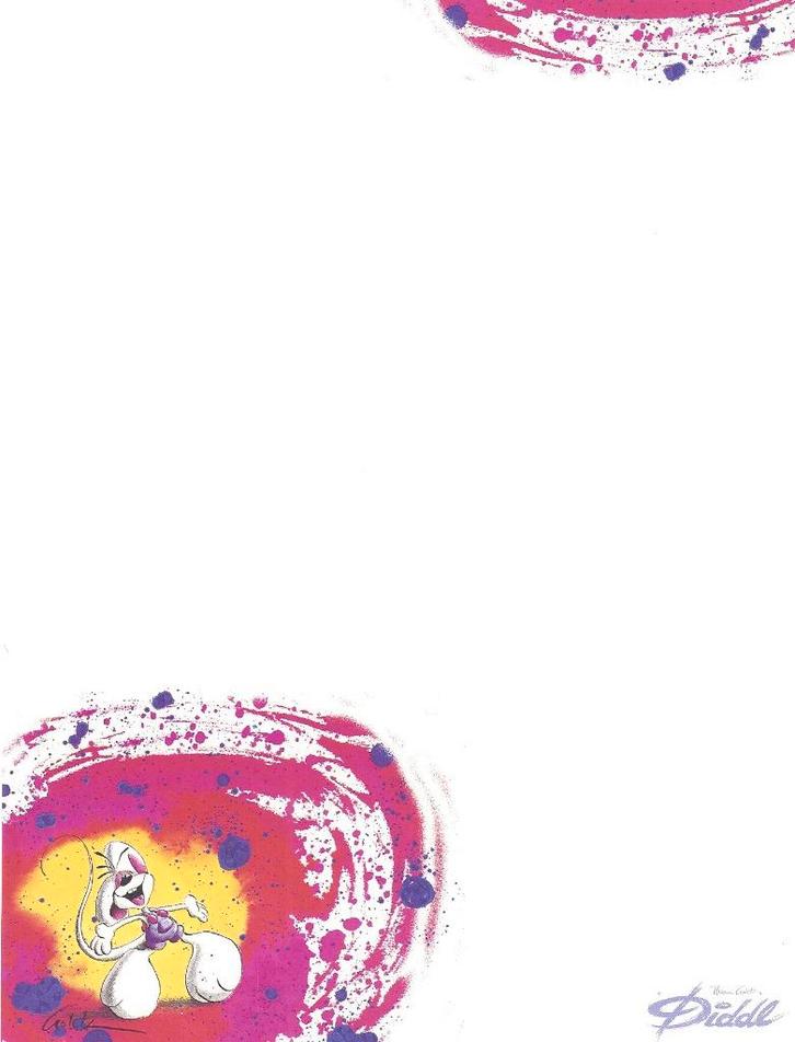 Diddl WIT briefpapier, Verzamelen, Diddl, Zo goed als nieuw, Papier, Kaart of Schrift, Diddl, Ophalen of Verzenden