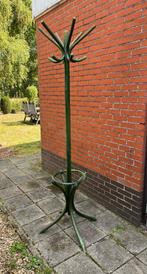 Groene houten vintage kapstok, Ophalen, Gebruikt, Staande kapstok, 150 tot 200 cm