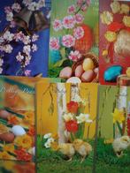 Postkaarten Vrolijk Pasen lot van 6, Verzamelen, Feest(dag), Ongelopen, Verzenden, 1980 tot heden