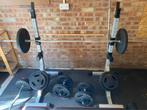 Fitnessapparatuur - bank, squatrek, halters en borden, Sport en Fitness, Ophalen, Gebruikt, Benen, Overige typen