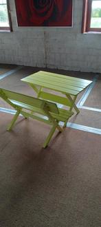 Tuintafeltje, Tuin en Terras, Gebruikt, Rechthoekig, Hout, Ophalen