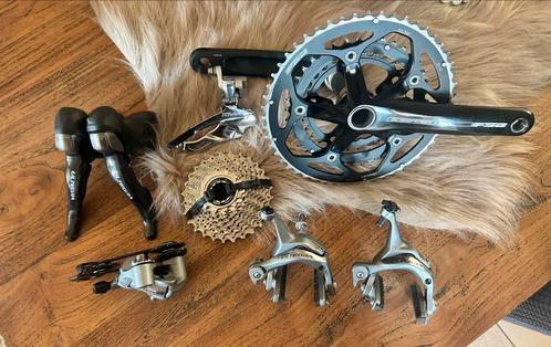 10 speed groepset ultegra triple / fsa crankstel, Fietsen en Brommers, Fietsonderdelen, Zo goed als nieuw, Racefiets, Ophalen