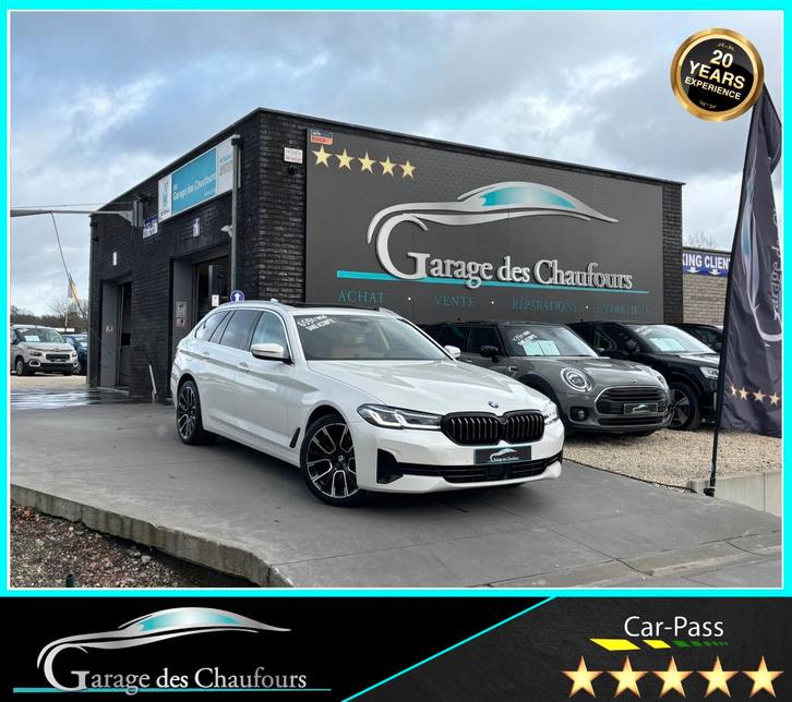 BMW 520 dA Touring - ! Luxury Line ! - 1er Prop. - Eu6d, Autos, BMW, Entreprise, Achat, Série 5, Caméra 360°, ABS, Caméra de recul