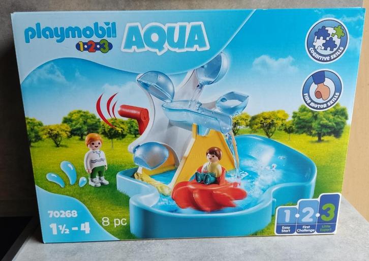 playmobil aqua 70268 waterrad met carrousel, Kinderen en Baby's, Speelgoed | Playmobil, Nieuw, Complete set, Ophalen of Verzenden