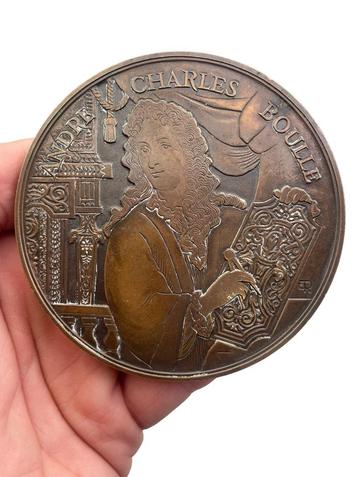 Bronzen medaille — André-Charles Boulle do Émile Rousseau beschikbaar voor biedingen