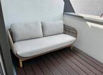 3-zit loungebank CATALINA beige acaciahout van Kave Home, Tuin en Terras, Ophalen, Zo goed als nieuw