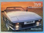 TVR 280 350 390 1986 BROCHURE 4 PAGINA'S IN ZEER GOEDE STAAT, Ophalen of Verzenden, Gelezen, Overige merken