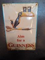 Emaille aim for a guiness bordje, Verzamelen, Merken en Reclamevoorwerpen, Ophalen of Verzenden, Gebruikt, Reclamebord