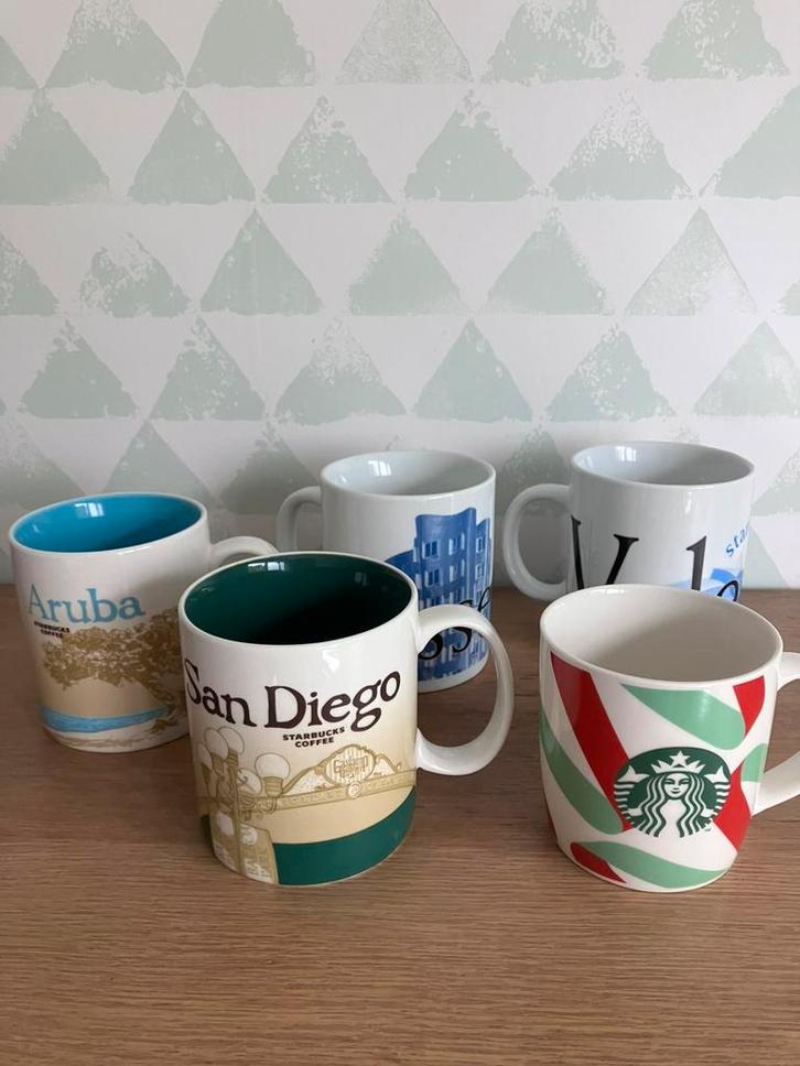 Starbucks 5 verschillende mokken, Huis en Inrichting, Keuken | Servies, Zo goed als nieuw, Ophalen of Verzenden