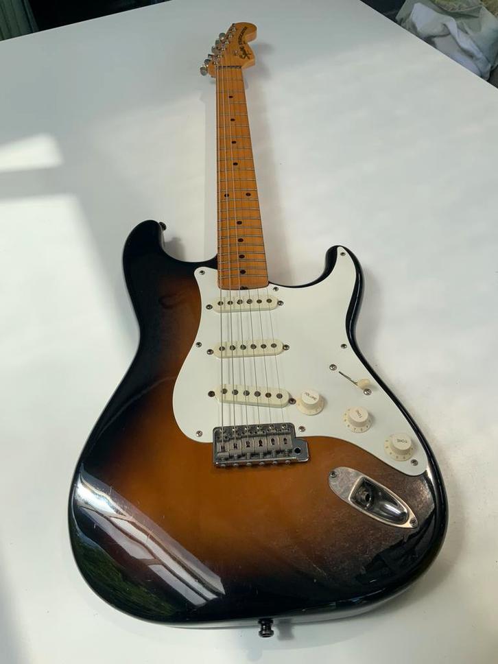JV Fender Squier 57 reissue, Muziek en Instrumenten, Snaarinstrumenten | Gitaren | Elektrisch, Gebruikt, Solid body, Fender, Ophalen
