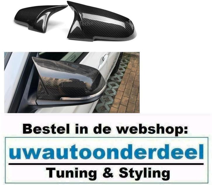 Spiegelkappen Wing Design Voor Bmw M3 M4 Carbon Look, Auto diversen, Tuning en Styling, Verzenden
