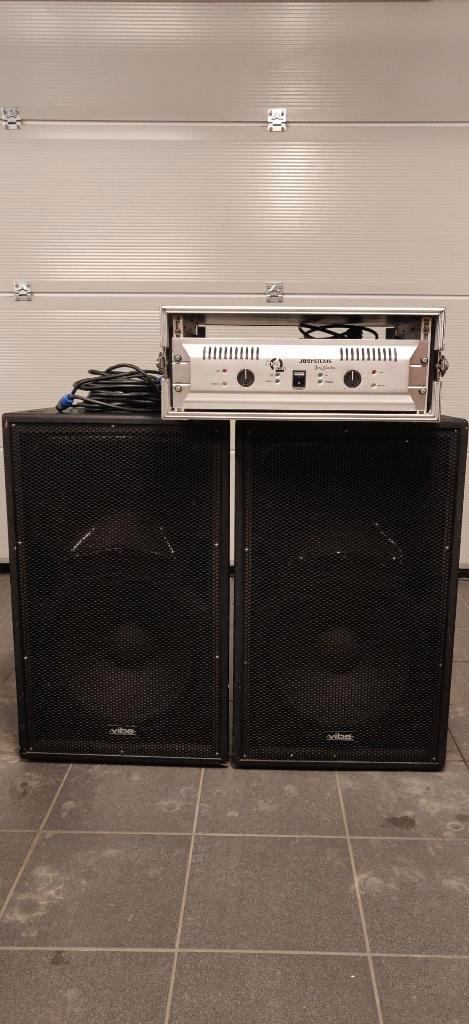 Speakers + AMP, Audio, Tv en Foto, Luidsprekerboxen, Zo goed als nieuw, Overige merken, Ophalen