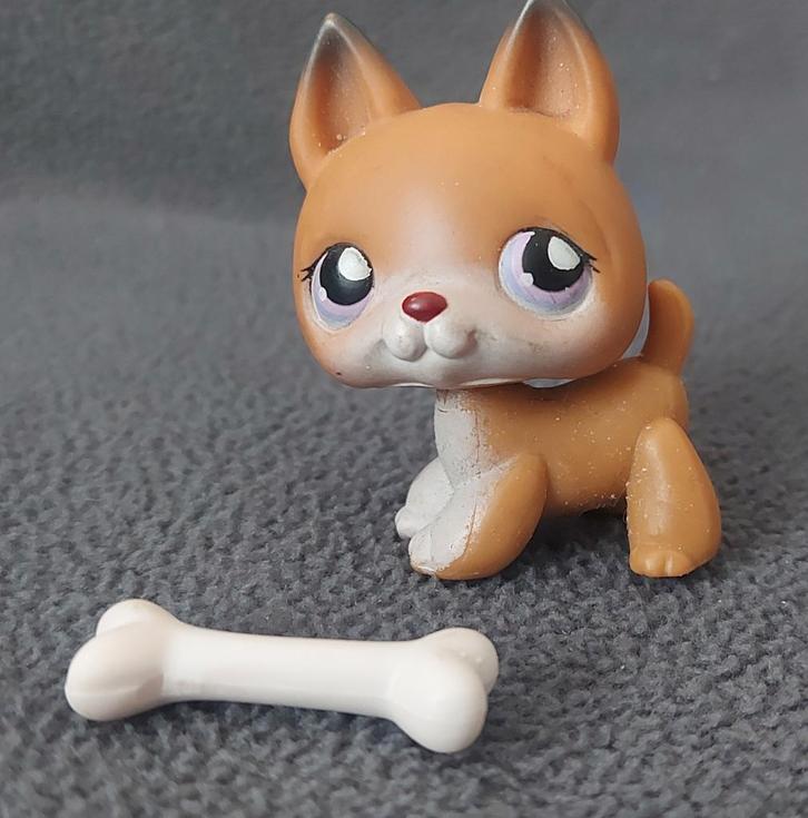 Littlest Pet Shop, Duitse herder (#112), Kinderen en Baby's, Speelgoed | Actiefiguren, Gebruikt, Ophalen