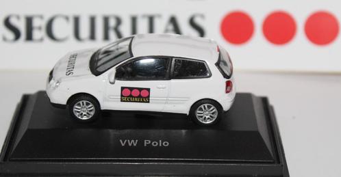 SECURITAS  GROUP 4   VW POLO  1/72  + 3 x originele stickers, Hobby en Vrije tijd, Modelauto's | Overige schalen, Nieuw, Auto