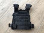 Zwarte plate carrier + SAPI trainingsplaten, Sport en Fitness, Fitnessmaterialen, Ophalen of Verzenden, Gebruikt, Benen, Overige typen