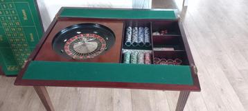 Table de jeu roulette francaise regence