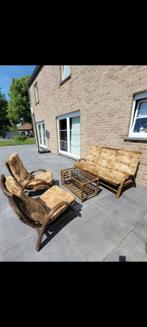 Salon en rotin, Huis en Inrichting, Ophalen, Gebruikt, Minder dan 75 cm, 100 tot 125 cm