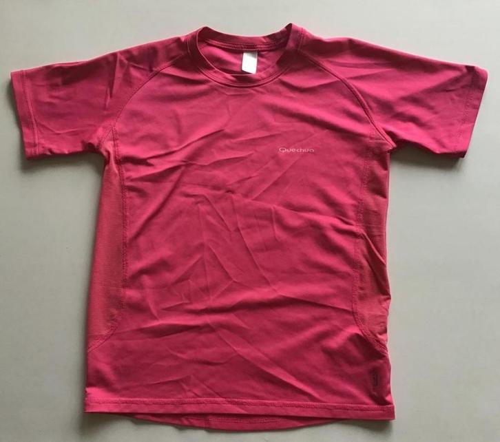 T-shirt sport Quechua fille taille 12 ans, Kinderen en Baby's, Kinderkleding | Maat 152, Gebruikt, Meisje, Sport- of Zwemkleding