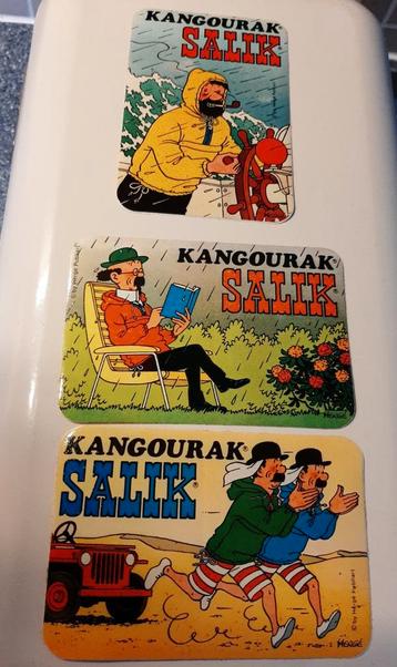3 Salik stickers Kuifje personages, Verzamelen, Ophalen of Verzenden, Kuifje, Zo goed als nieuw
