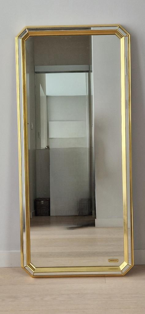 Grote vergulde decoratieve spiegel DEKNUDT, Huis en Inrichting, Woonaccessoires | Spiegels, Zo goed als nieuw, Minder dan 50 cm