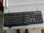Keyboard 120 business zwart azerty, Computers en Software, Toetsenborden, Ophalen, Logitech, Azerty, Zo goed als nieuw