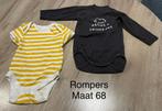 2 rompers (maat 68), Kinderen en Baby's, Ophalen of Verzenden, Zo goed als nieuw