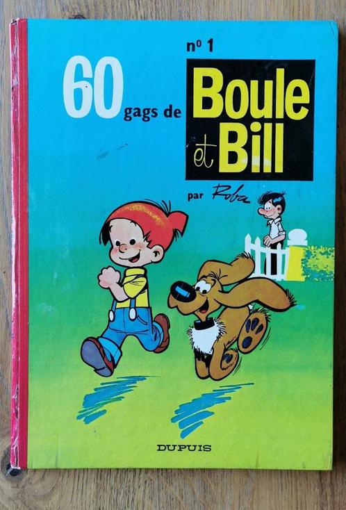 Boule et Bill - Dos rond - 1973 - 1 - 60 gags, Boeken, Stripverhalen, Gelezen, Eén stripboek, Ophalen of Verzenden