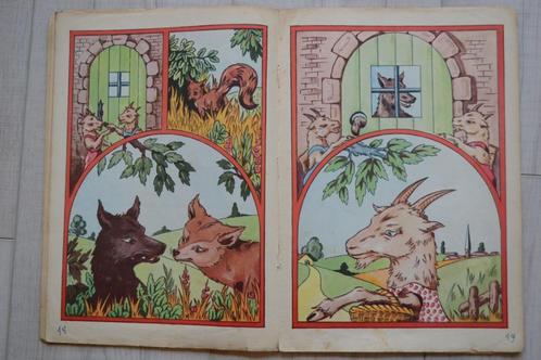 Livre de conte de fées vintage : le loup et les sept enfants, Collections, Collections Autre, Utilisé, Enlèvement ou Envoi