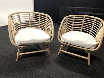 Fauteuil style rotin - Ikea BUSKBO - x2 beschikbaar voor biedingen