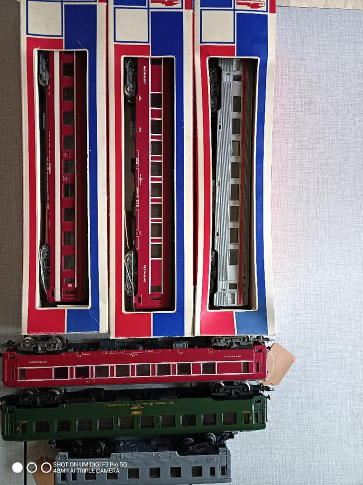 Lot de 6 wagons HO JOUEF, Hobby en Vrije tijd, Modeltreinen | H0, Gebruikt, Wagon, Gelijkstroom, Jouef, Analoog, Ophalen of Verzenden