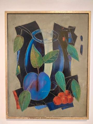 Olieverf schilderij van Tony Agostini 1964 beschikbaar voor biedingen