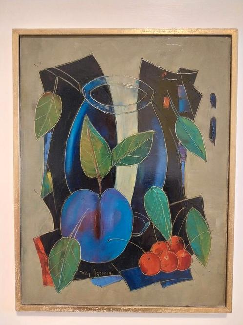 Olieverf schilderij van Tony Agostini 1964, Antiek en Kunst, Kunst | Schilderijen | Abstract, Ophalen